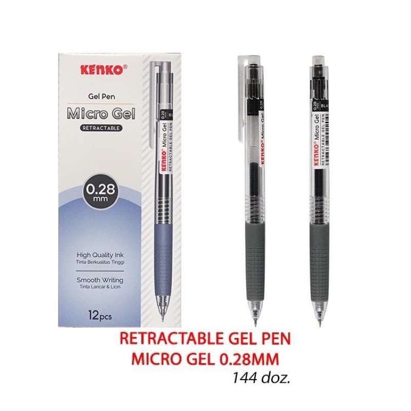 

Kenko Pen Micro gel 0,28mm Hitam (12pcs)