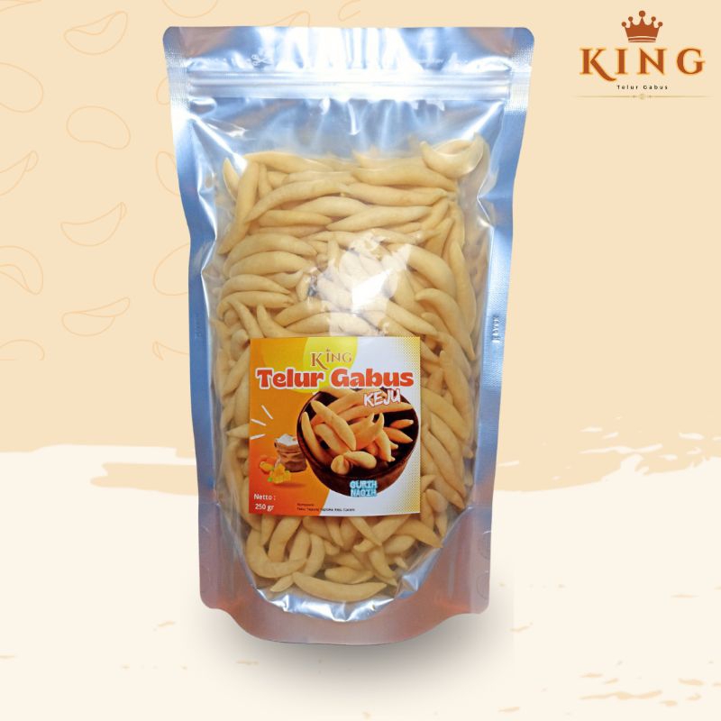 

Snack Telur Gabus Keju Cheddar 250 gr