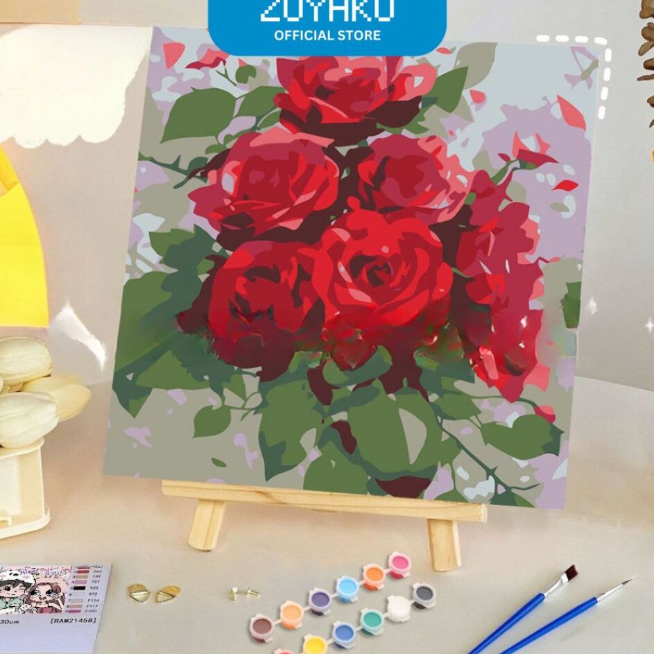 

Lebih Meriah Paket Melukis Paint By Numbers Kit Anak Kanvas Gambar Colouring Belajar Mewarnai STY754