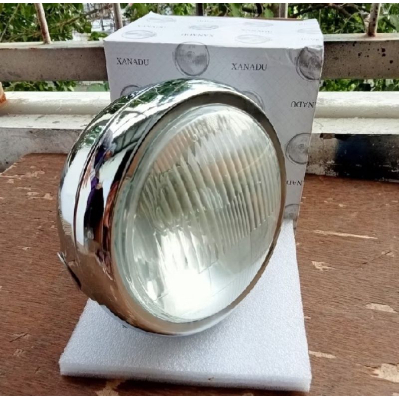 HEADLAMP LAMPU DEPAN REFLEKTOR CB YB 100 MODEL KRISTAL