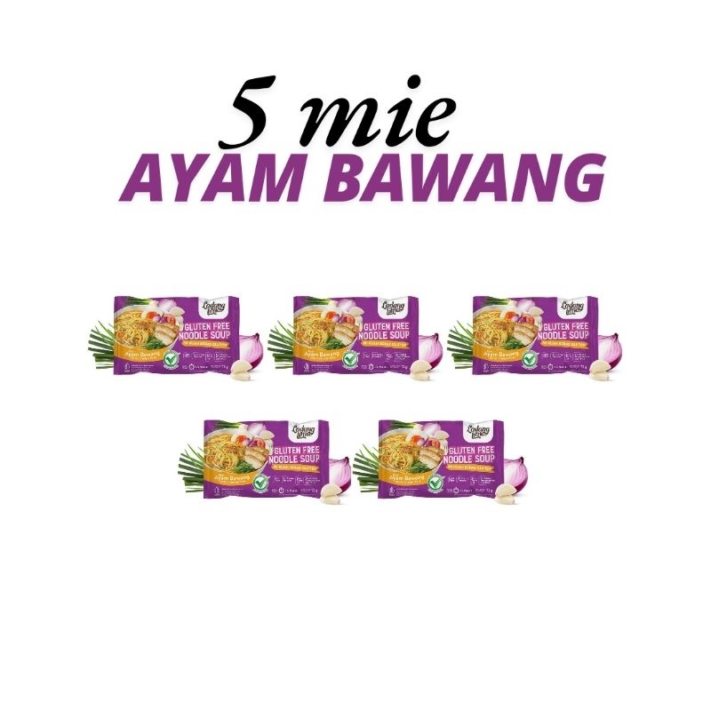

Paket 5 Mie Ayam Bawang Ladang Lima