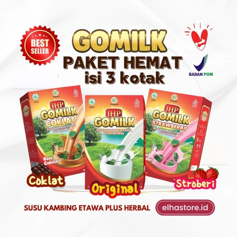 

Paket Hemat GOMILK 3 Kotak Susu Kambing Etawa Plus Herbal