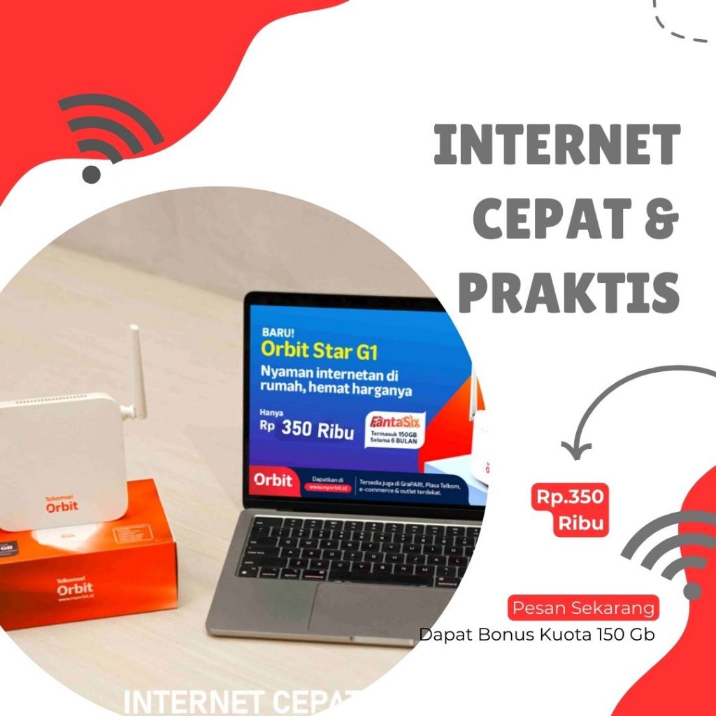 Modem Orbit G1Wifi 4G Fast Internet Tinggal Pakai
