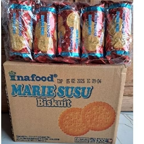 Biskuit marie susu inafood roll