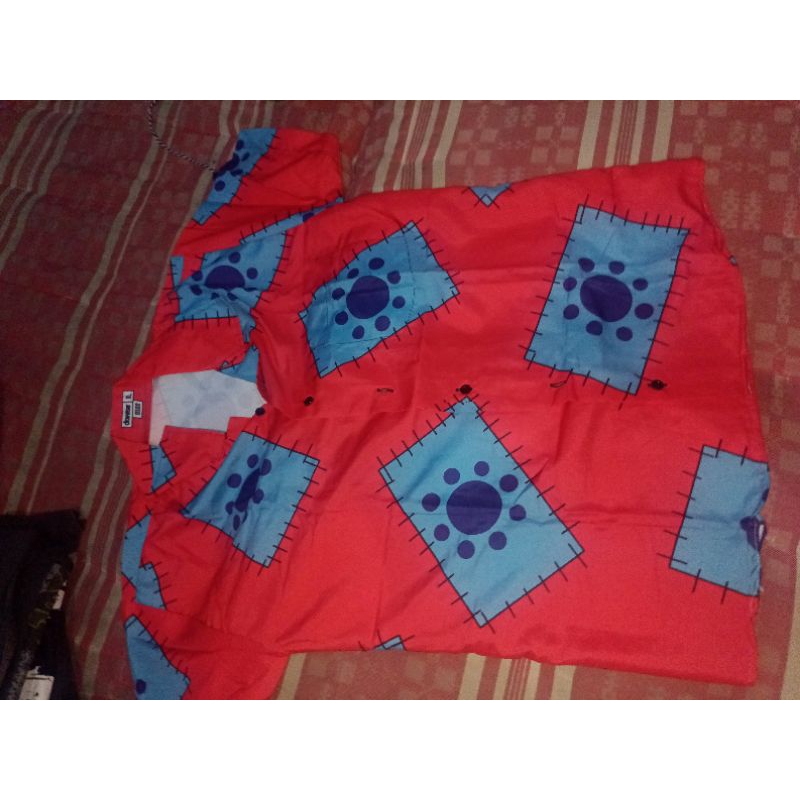 kemeja motif one piece XL