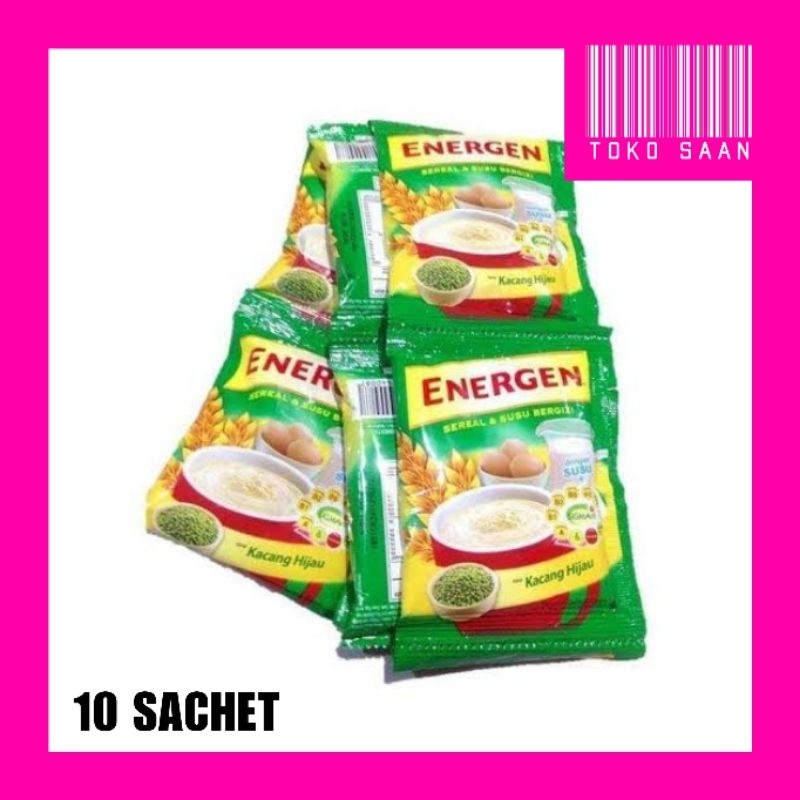

ENERGEN SEREAL & SUSU KACANG HIJAU 10 SACHET