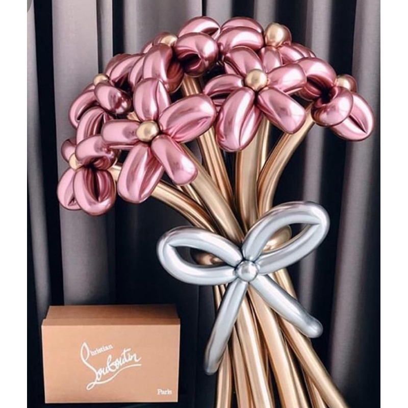 (PANJANG) BUKET BUNGA BALON TWIST, BALLOON FLOWER BOUQUET, KADO