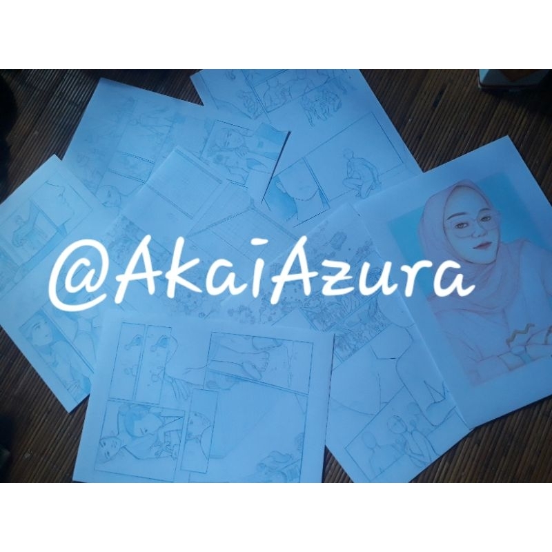 Open commission jasa gambar komik manga panel include karya fisik