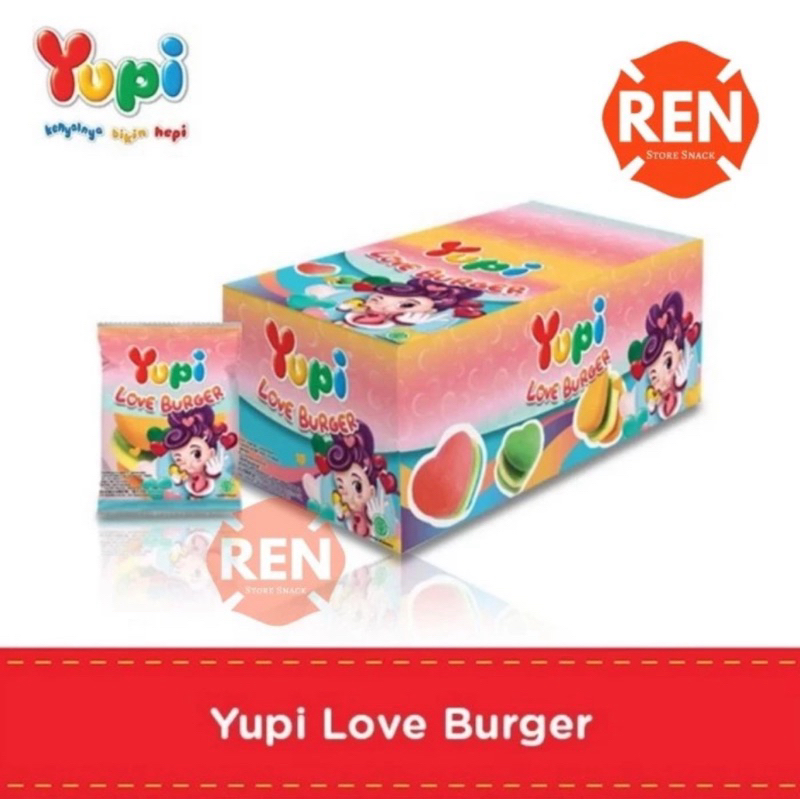 

Yupi Love Burger - Per box isi 12 pcs