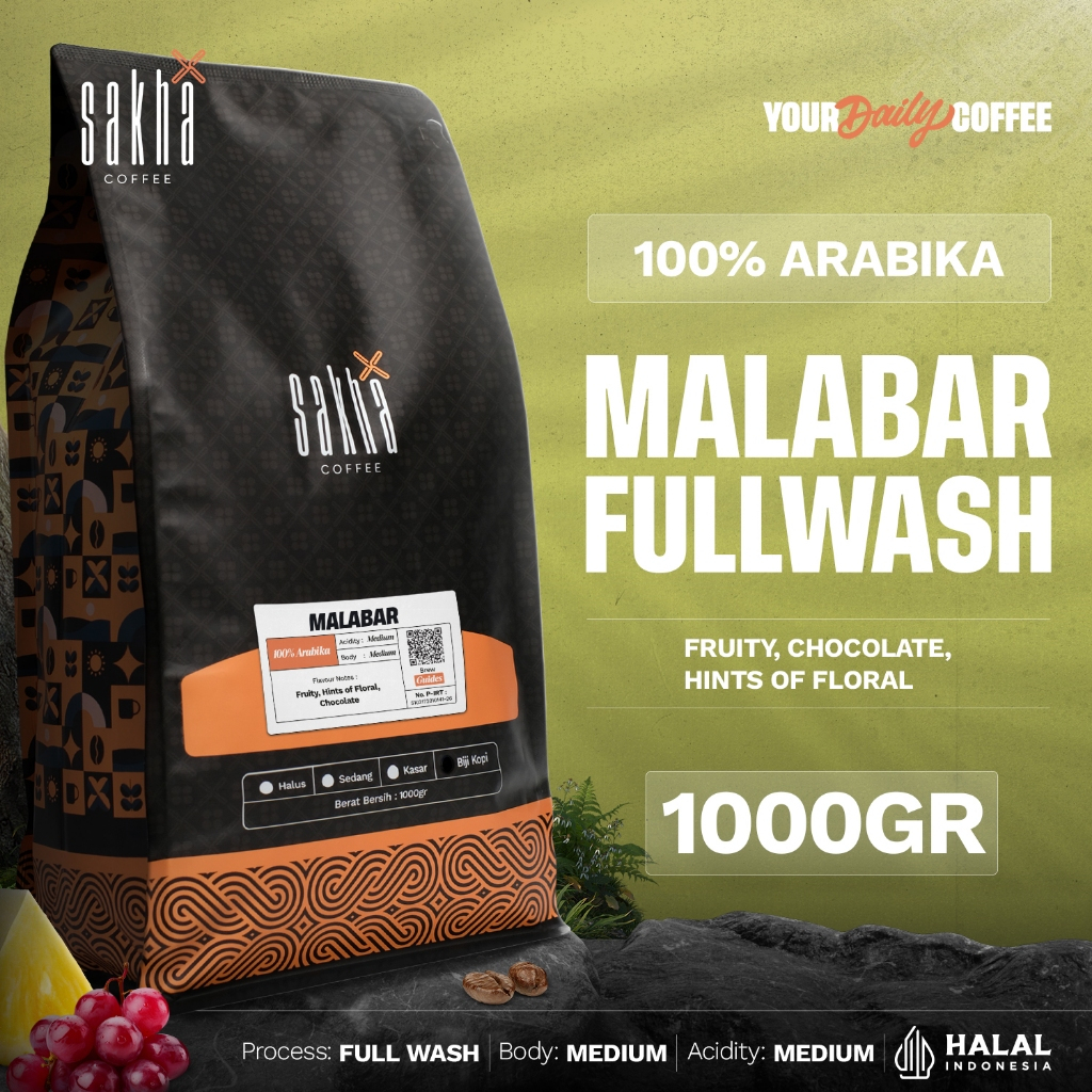 

Kopi Arabika Malabar Jawa Barat Arabica Coffee Beans 1Kg Biji Bubuk