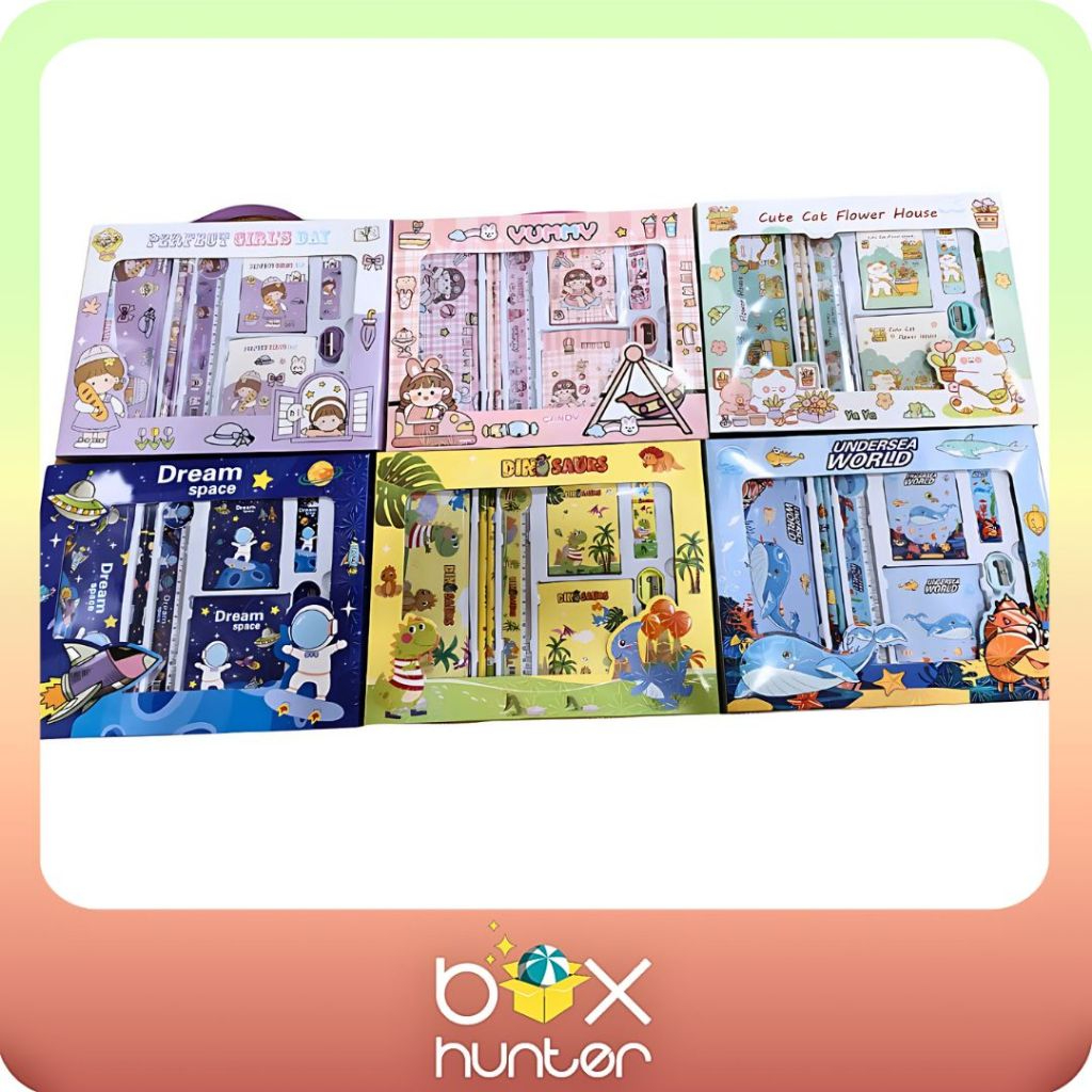 

STATIONERY GIFT BOX || ALAT TULIS SEKOLAH SET || STATIONERY SET || HADIAH ULTAH SET STATIONERY