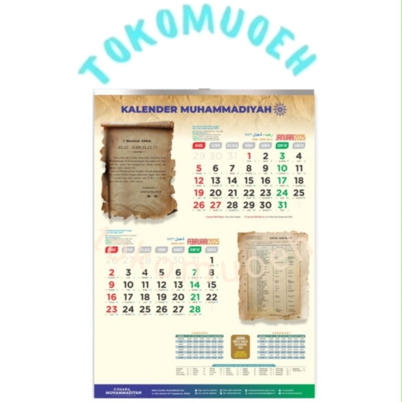 

KALENDER MUHAMMADIYAH 2025 Murah, Asli 100%