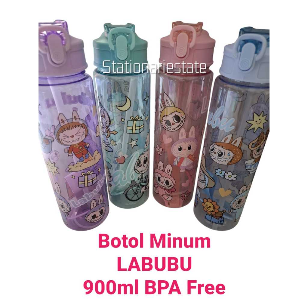Botol Minum BPA Free Botol Minum Labubu 900ml BPA Free