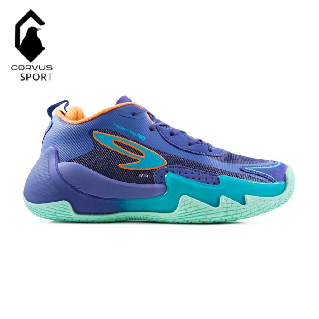 910 NINETEN SEPATU BASKET NAKAMI FLOW UNGU/BIRU-MD/JINGGA