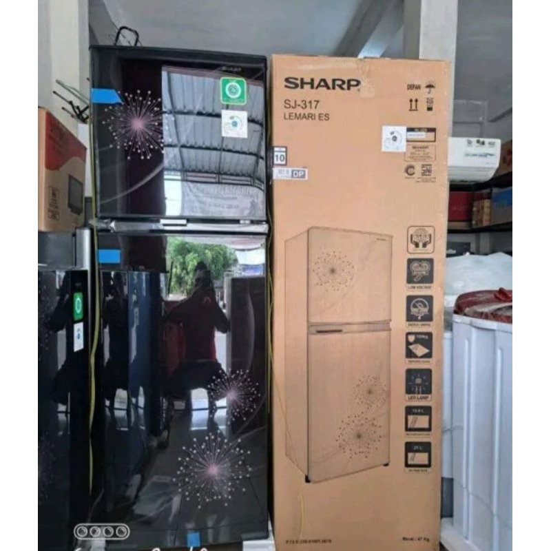 BIG SALE KULKAS SHARP SJ 317MG KAPASITAS JUMBO 256 LITER GRATIS ONGKIR SAMPAI CILACAP KOTA