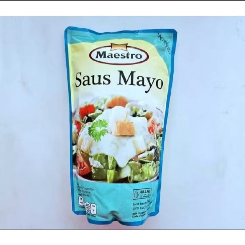 

Saus Mayo Maestro 1 kg kemasan baru ekonomis creamy / Saos Mayo Mayonnaise Mayones Maestro 1000 gr gram Horeka