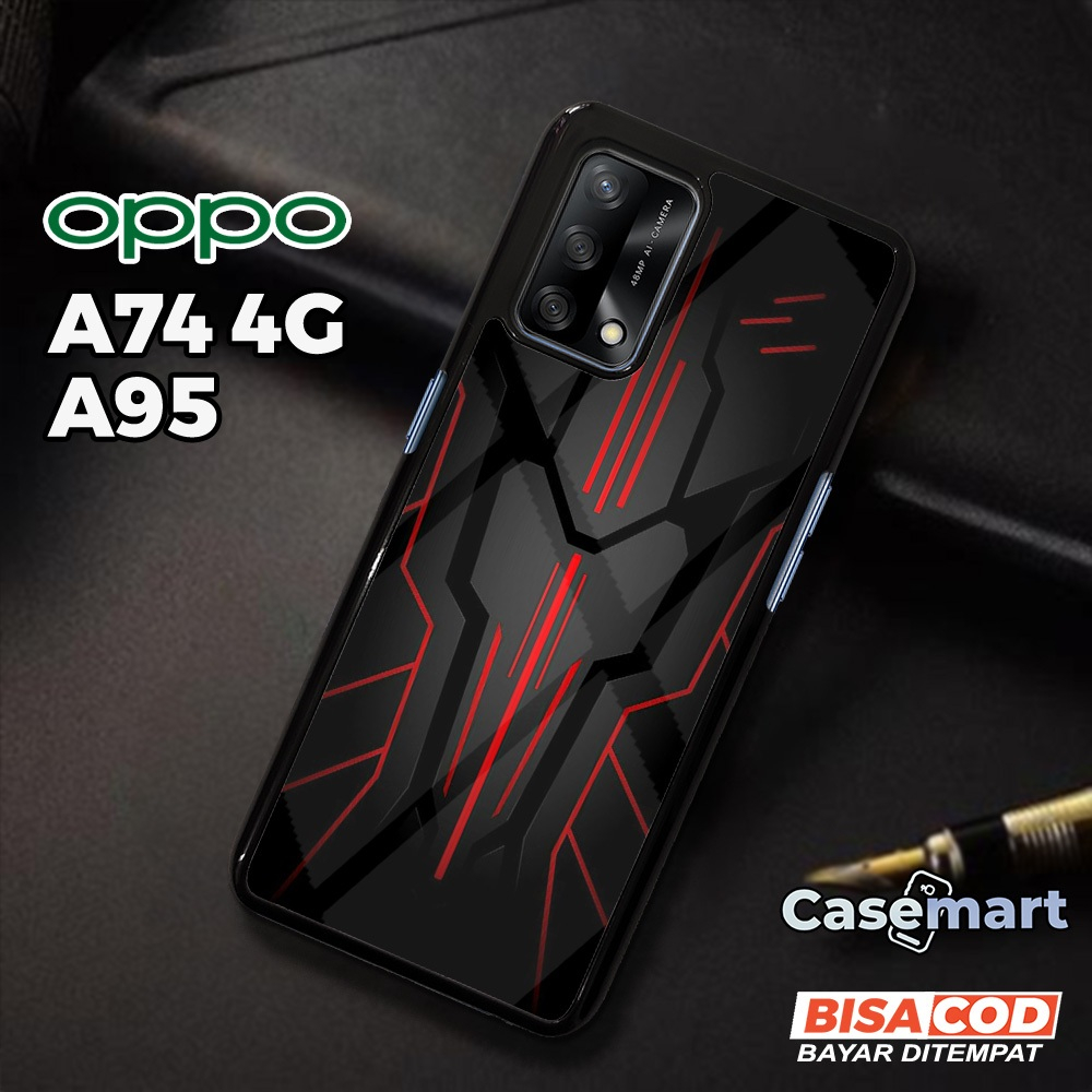 Case OPPO A74 4G A95 Casing OPPO A74 4G A95 Casemart [GLXY] Case Glossy Case Aesthetic Custom Case A
