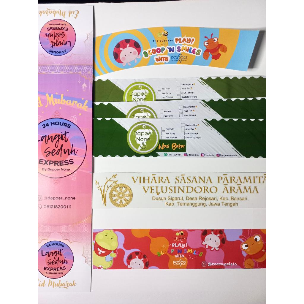 

Sleeve Label Custom Isi 100 Pcs