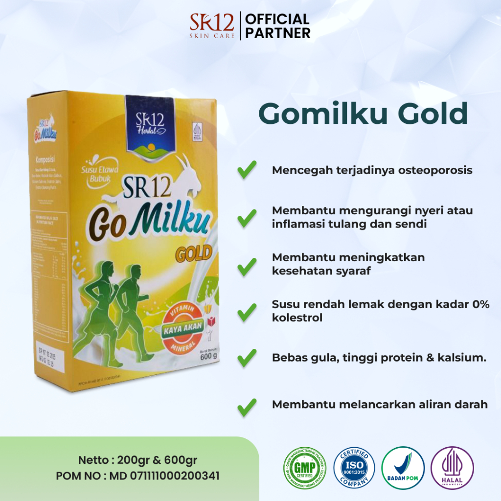 

SUSU GOMILKU GOLD SR12 /SUSU DENGAN EXTRA JAHE DAN EXTRA BAWANG PUTIH / BAGUS UNTUK KESEHATAN TULANG