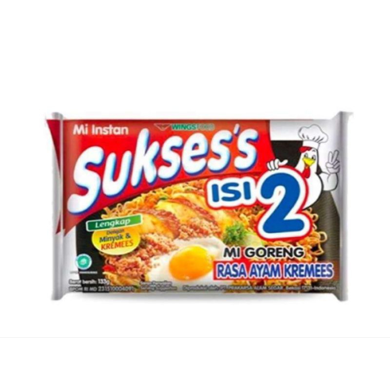 

sukses's isi 2 mie goreng rasa ayam kremees