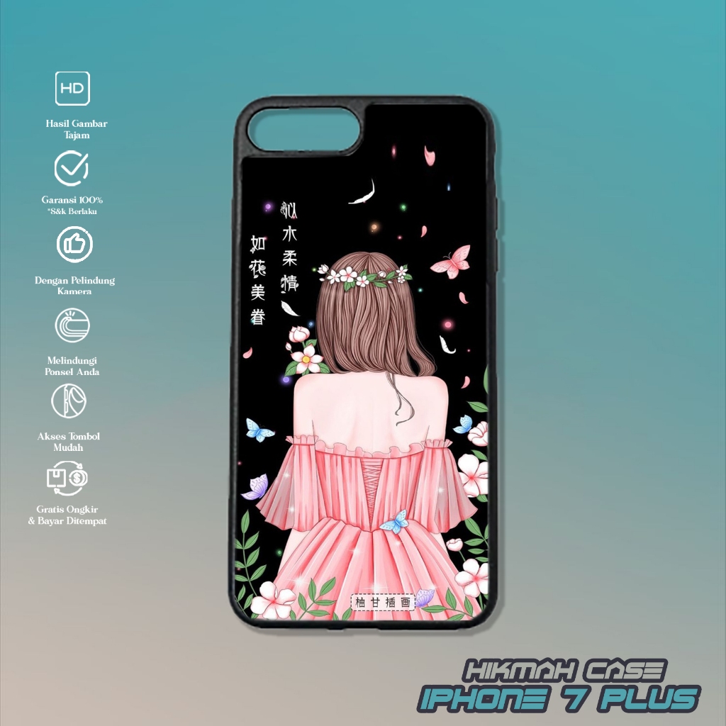 Case Iphone 7 Plus - Casing Hp Iphone 7 Plus - Motif ( GAUN ) - Silikon Hp Iphone 7 Plus - Softcase 