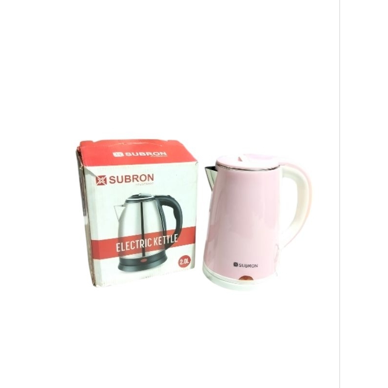 Teko Listrik Subron Kettle 2.3 Liter/ Pink Teko Pemanas Air/Poci Listrik