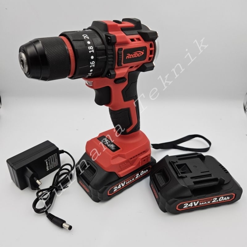 Bor Baterai REDBO 24 V Brushless - Bor Cas REDBO 24 Volt Brushless