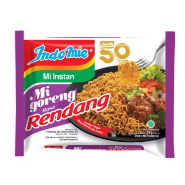 

Indomie Mi Instan Goreng rasa Rendang 91g