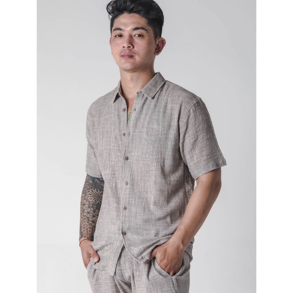 BLOOD + BONE - Headshrinker Shirt - Charcoal