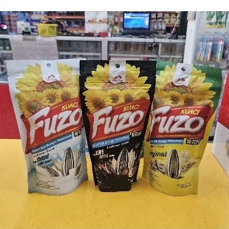 

ED 08.25 - FUZO PCS 140GR - KUACI FUZO ORIGINAL - SUSU - KOPI COFFEE / KUACI BIJI BUNGA MATAHARI