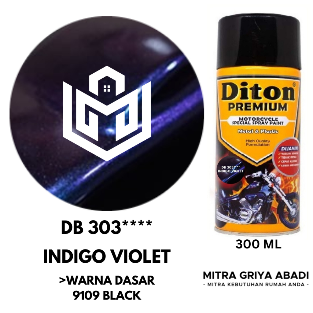 Diton Premium Bunglon Chameleon DB 303**** Indigo Violet / Cat Semprot /  300ml