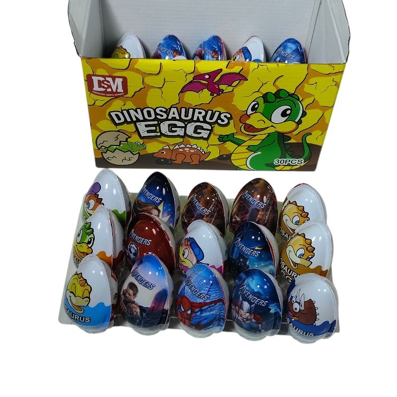 

30 pcs DINO EGG DUS telur dinosaurus isi biskuit