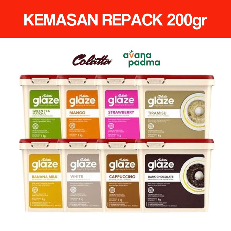 

Colatta Glaze (Repack 200g) (9 Varian Rasa)