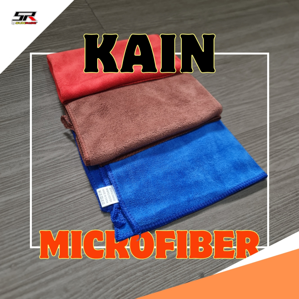 Microfibre Towel Handuk Mobil Kain Lap Microfiber Lap Kering Drying Bahan Polyester