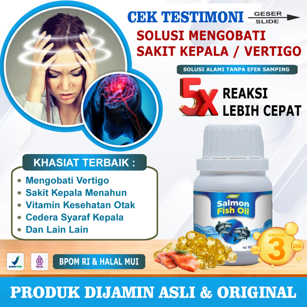 Obat Sakit Kepala Paling Ampuh Vertigo Pusing Fertigo Migrain Pertigo Migren Sakit Kepala Sebelah Kl