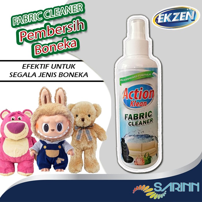 PROMO Ekzen Fabric Cleaner 200ml Pembersih Boneka Labubu, Lotso, jenis lainnya, Sofa, Karpet, Kasur,