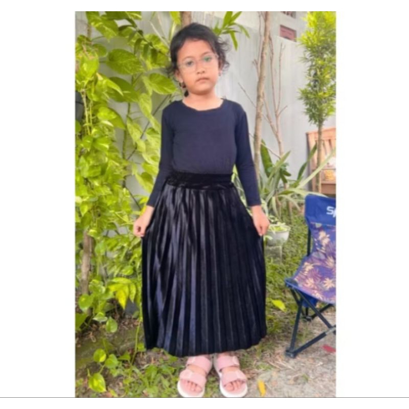 ROK PLISKET BLUDRU ANAK ANAK USIA 4-7 TAHUN / ROK PLISKET BLUDRU PREMIUM