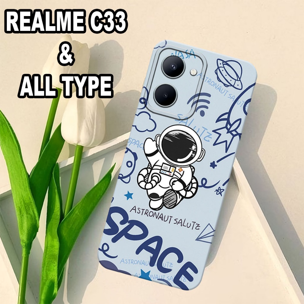 G13 - Case Pro Camera REALME C33 - motif ASTRONOT - silikon REALME C33 - softcase REALME C33 - bahan