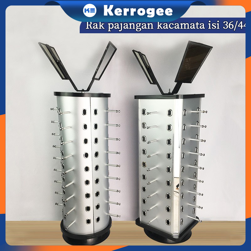 Skle_ - Rak Pajangan Kacamata Putar 36/44 Slot Display Kacamata Organizer