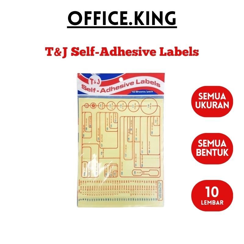 

TOM & JERRY LABEL PENANDA NO.116 WARNA PUTIH WHITE T&J Stiker Kertas Sticker