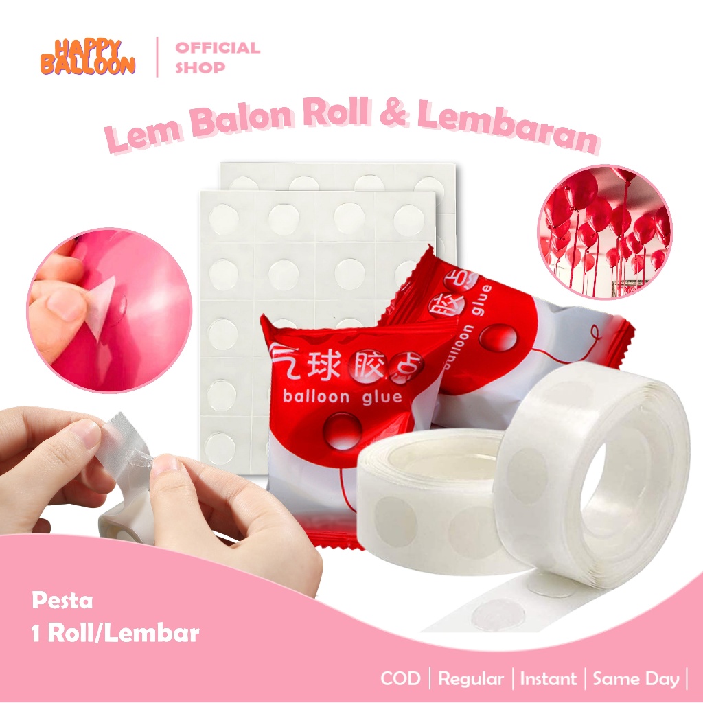 HappyBalloon  Lem Balon / Perekat Lem di dinding