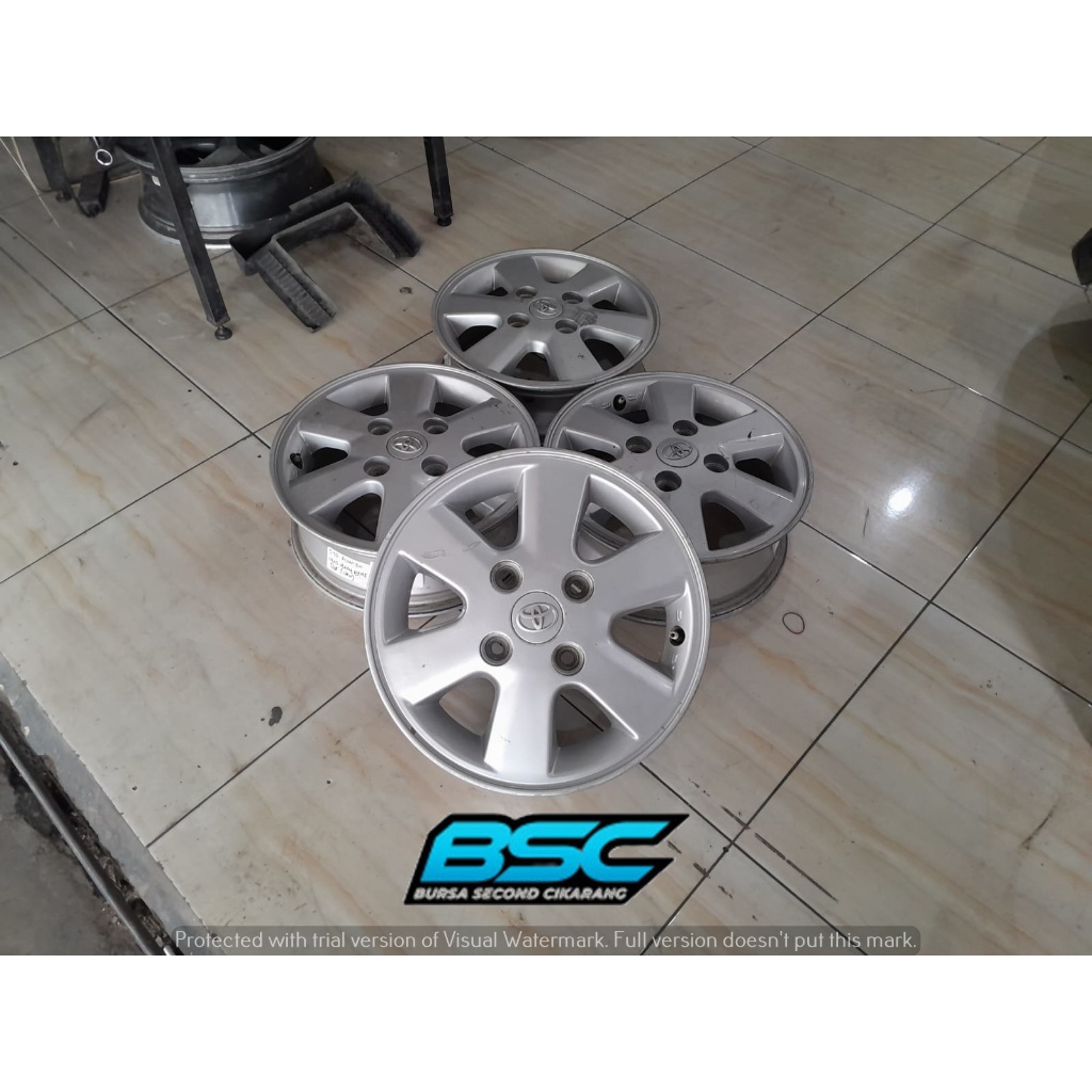 Velg Mobil Bekas Copotan R14 Ori Oem Avanza Pcd 4x114,3 Ring 14 Buat Xenia Carry Pelek Racing Seken