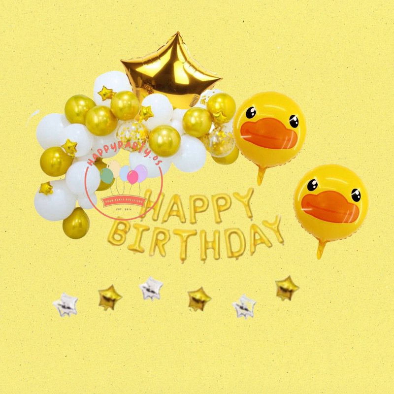 Paket Balon Ulang Tahun Dekorasi Bebek