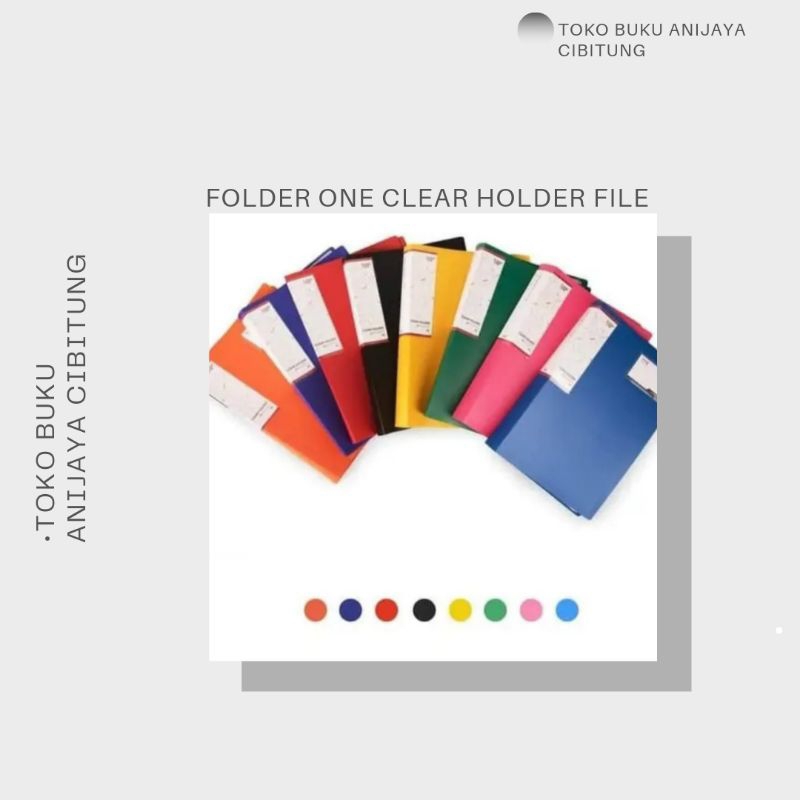 

FOLDER ONE CLEAR HOLDER FILE BERKUALITAS ISI 40 POCKET LEMBAR Stationery
