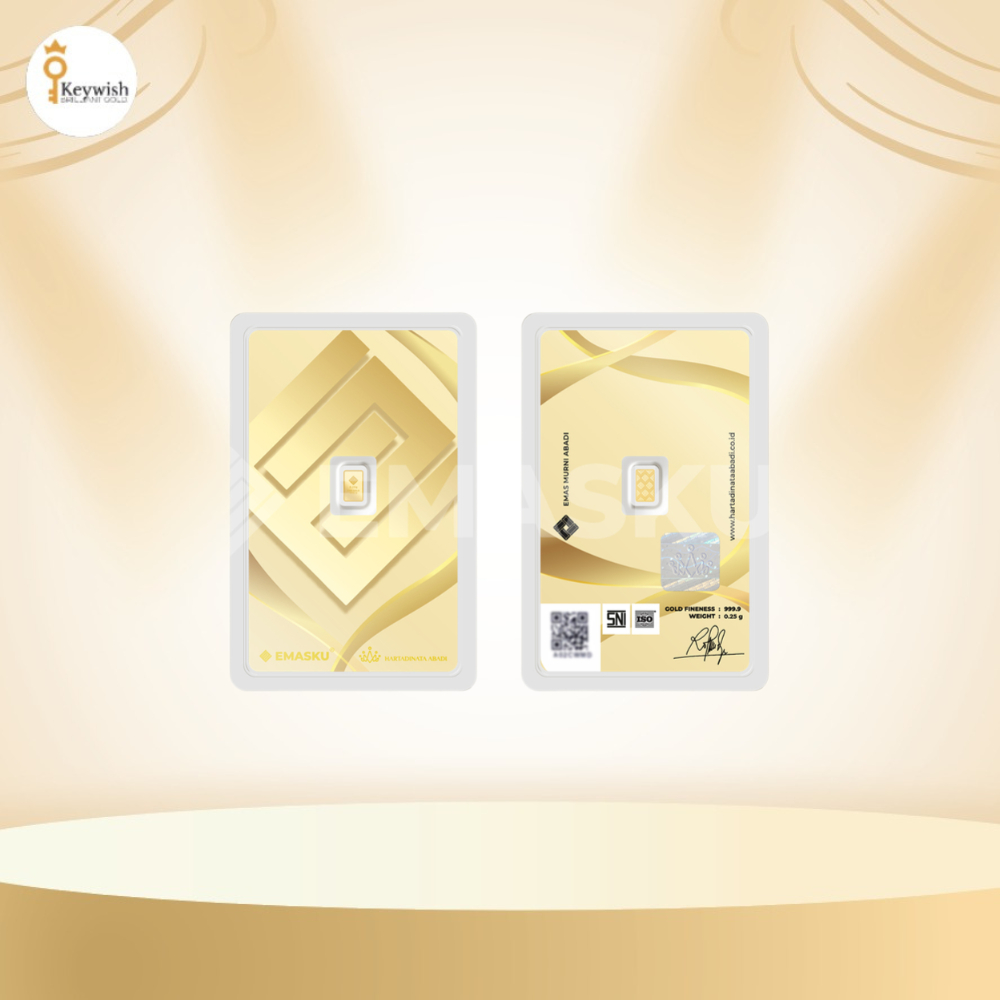 KEYWISH LOGAM MULIA EMASKU 0.25 GR