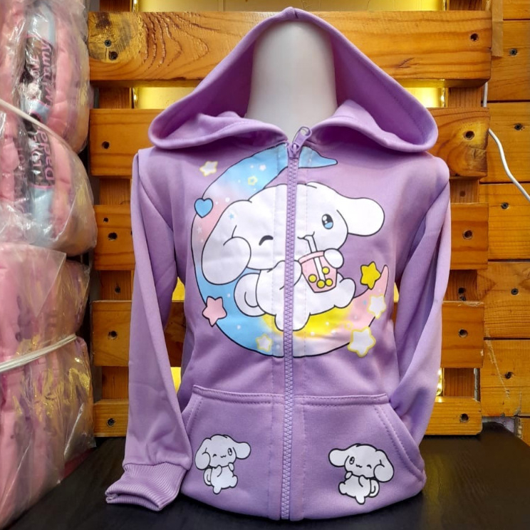KLV Jaket Anak Perempuan CINNAMOROLL | Kids Jacket - Jaket Hoodie