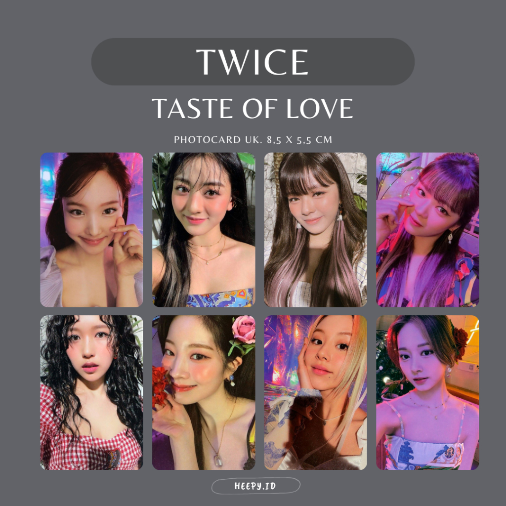 [TWICE] UNOFFICIAL PHOTOCARD TWICE TASTE OF LOVE