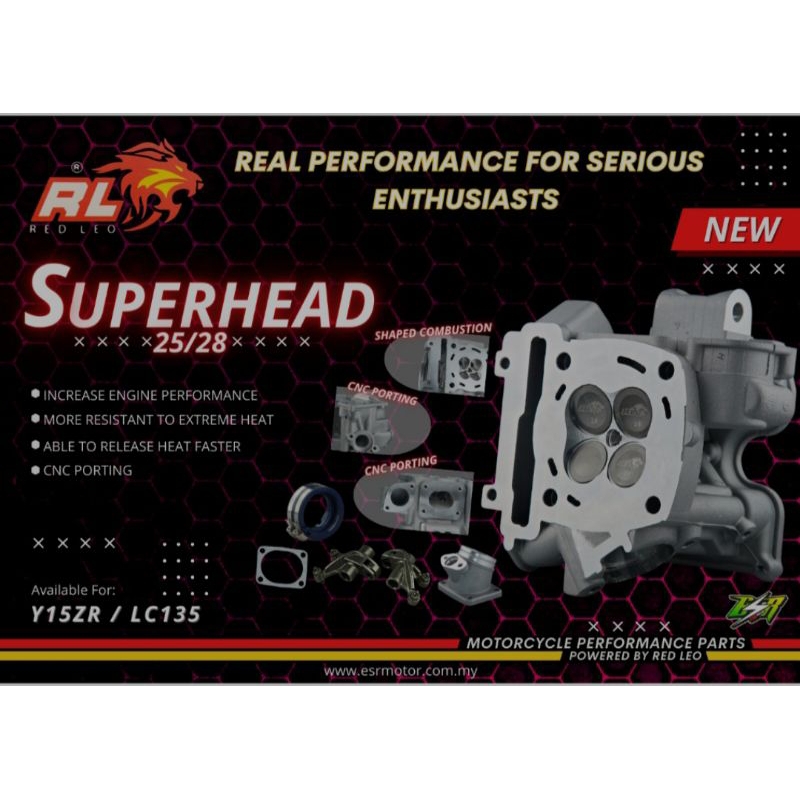 head mx king 25/28 red leo original vietnam