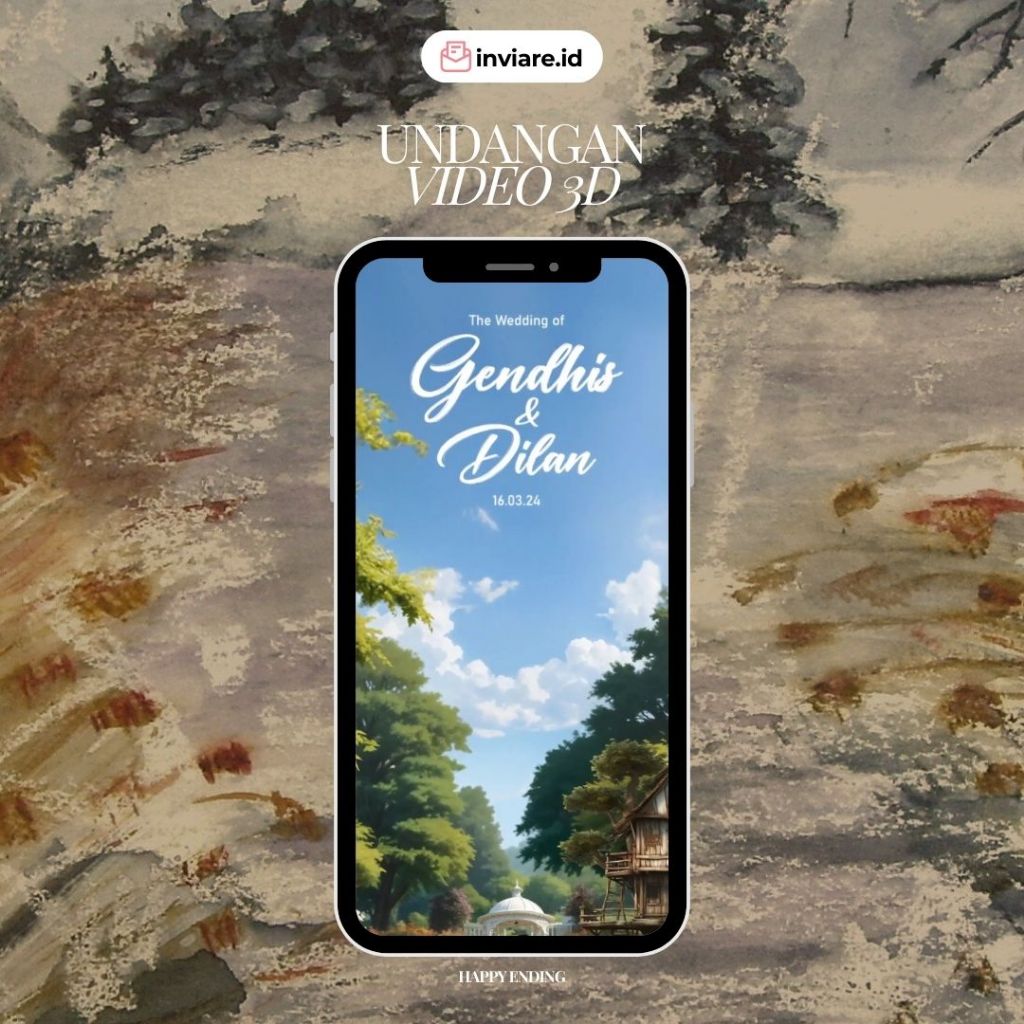 UNDANGAN PERNIKAHAN VIDEO 3D - HAPPY ENDING