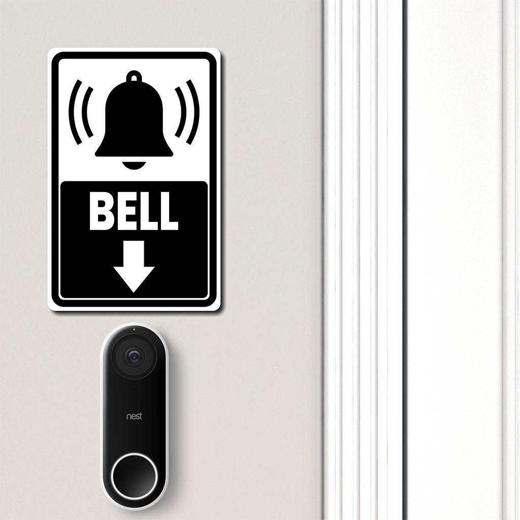 

TEKAN BELL - STICKER VINYL ANTI AIR - STIKER DINDING AESTHETIC - STIKER HIMBAUAN
